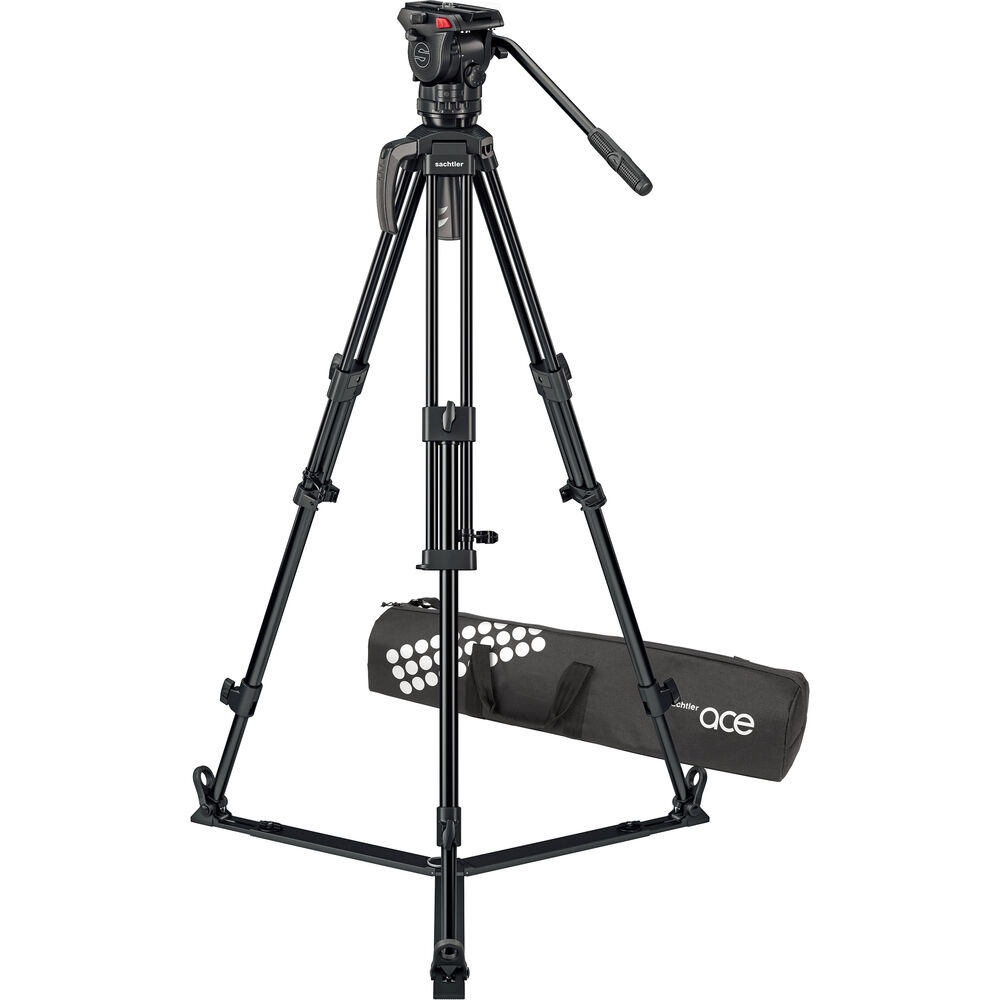Sachtler System Ace XL GS AL Mark II, cap fluid, trepied din aluminiu in 3 trepte