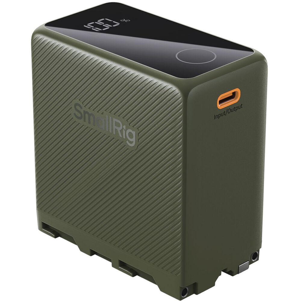 SmallRig 4577 Acumulator NP F970 10,500mAh, Verde, incarcare USB-C