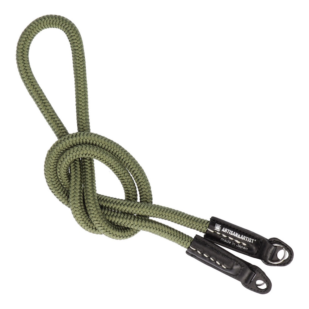 Artisan & Artist ACAM 301A Khaki, Strap din matase 98cm, tehnica Kumi-himo