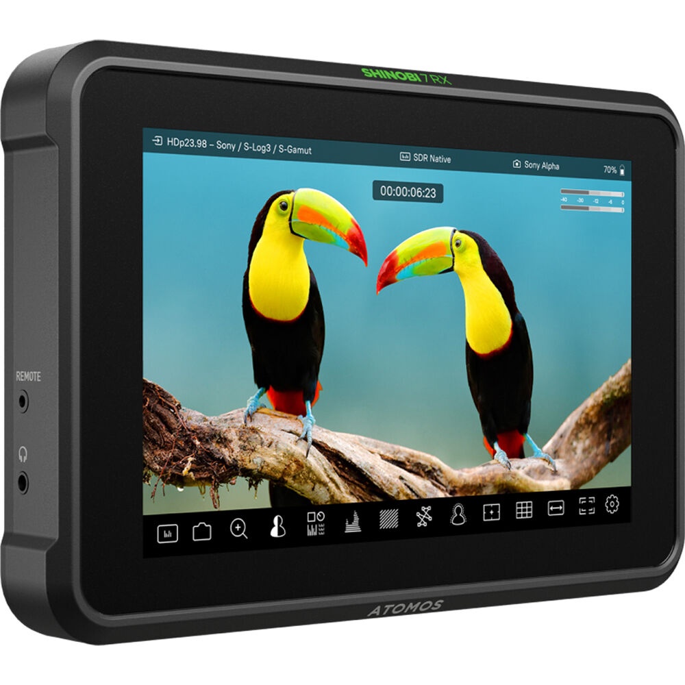 Atomos Shinobi 7 RX - Monitor HDMI/SDI HDR, 7 inch, 4K, Wi-Fi