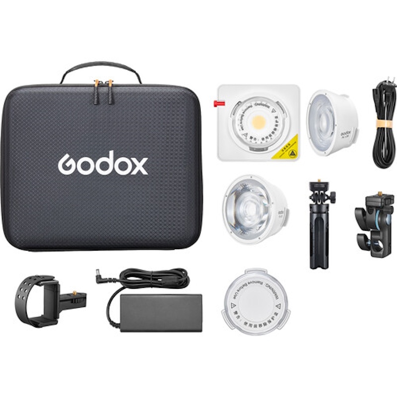 Godox Kit 1 ML100Bi, Lampa LED Bi-Color cu 2 reflectoare si trepied