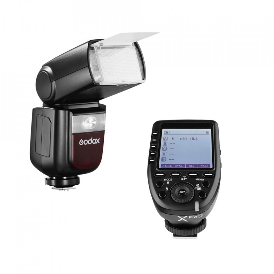 Kit Blit Godox Speedlite V860III si Transmitator X-PRO, Olympus/Panasonic