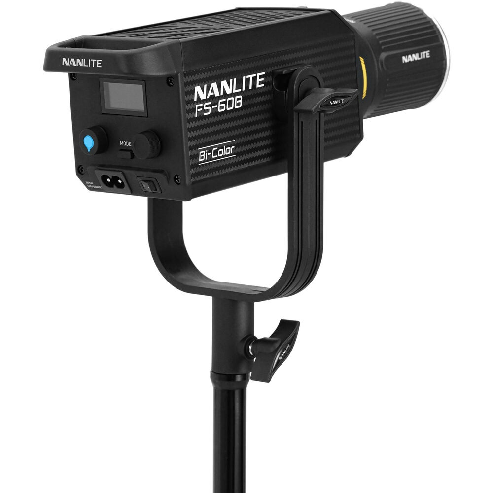Nanlite FS-60B, Lampa LED Bi-Color, CRI 96 | TLCI 97 montura FM, adaptor Bowens