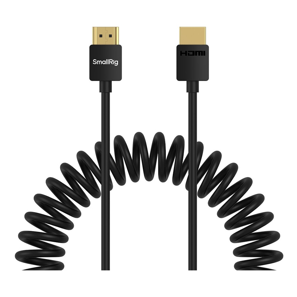 SmallRig 4963, Cablu HDMI Spiralat 10cm la 120cm