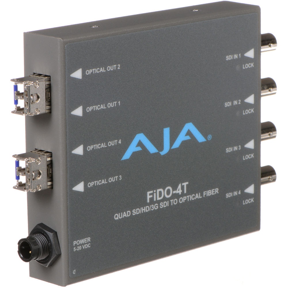 AJA FiDO-4T, Convertor 4 x 3G-SDI la fibra optica LC