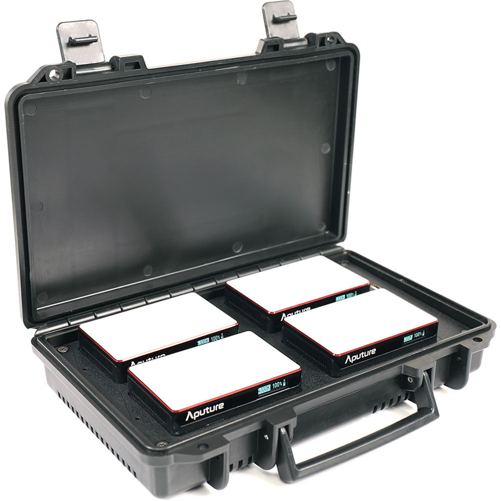 Aputure MC-4, Kit 4x Lampi Video cu carcasa pentru incarcare