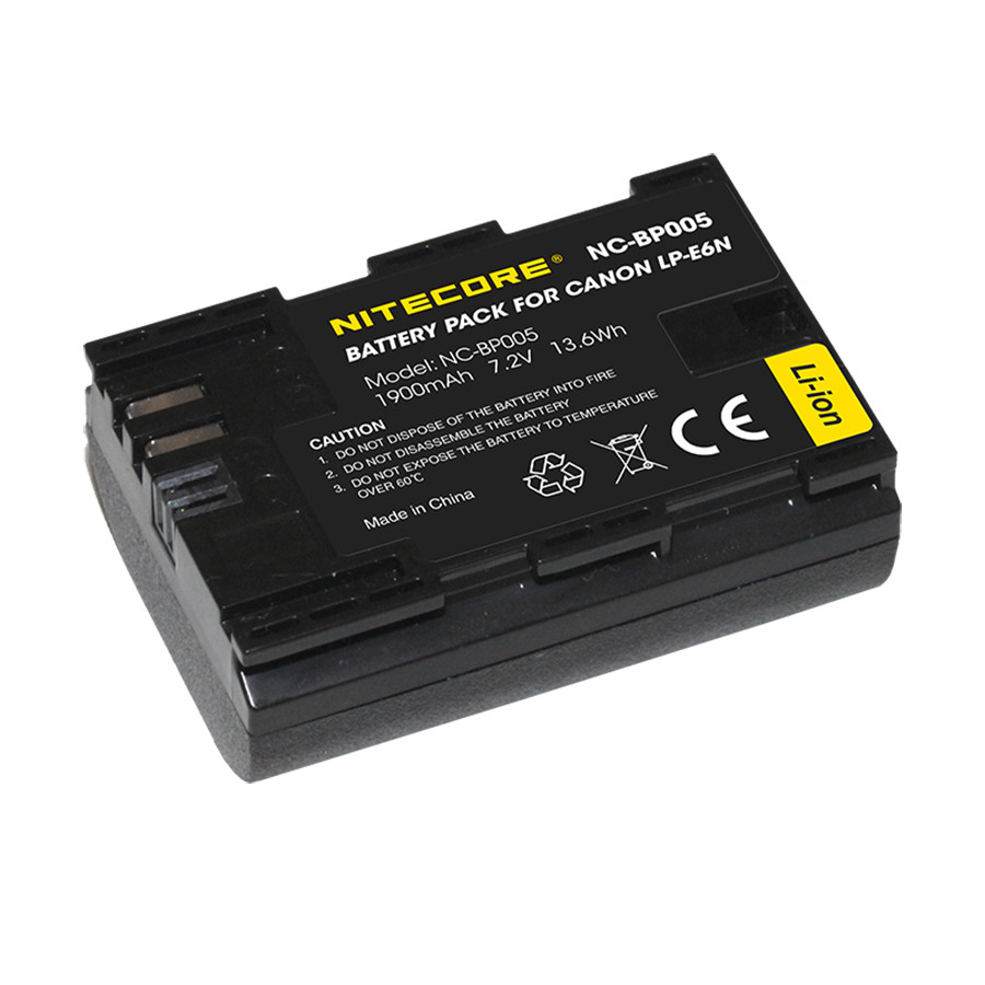 Nitecore NC-BP005, Acumulator replace pentru Canon LP-E6N