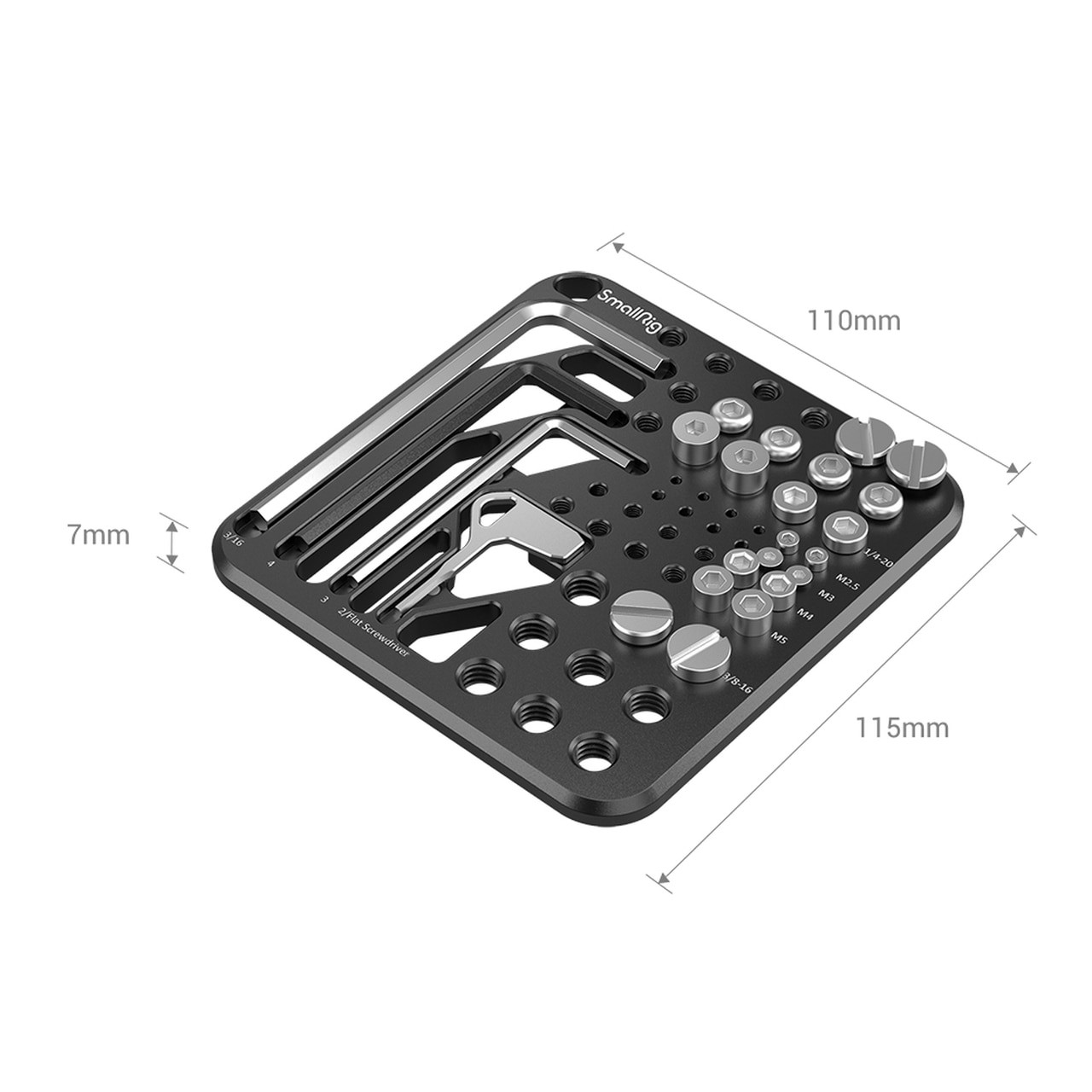 SmallRig MD3184, Placa de depozitare pentru suruburi si chei hexagonale
