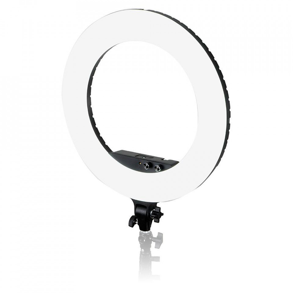 Caruba Lampa circulara Vlogger LF-R480, Negru