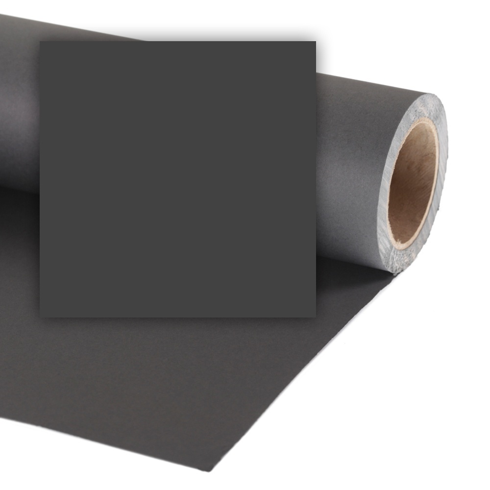 Colorama CO968, Fundal foto de hartie 2.18 x 11m, Culoare Negru (Black)