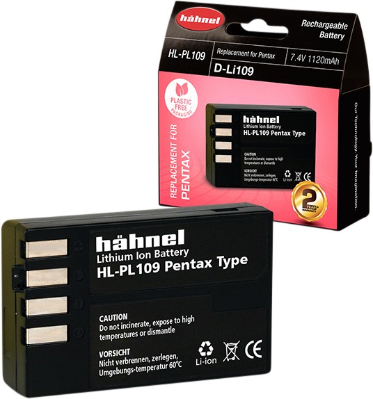Hahnel HL-PL109, Acumulator replace pentru Pentax D-LI109