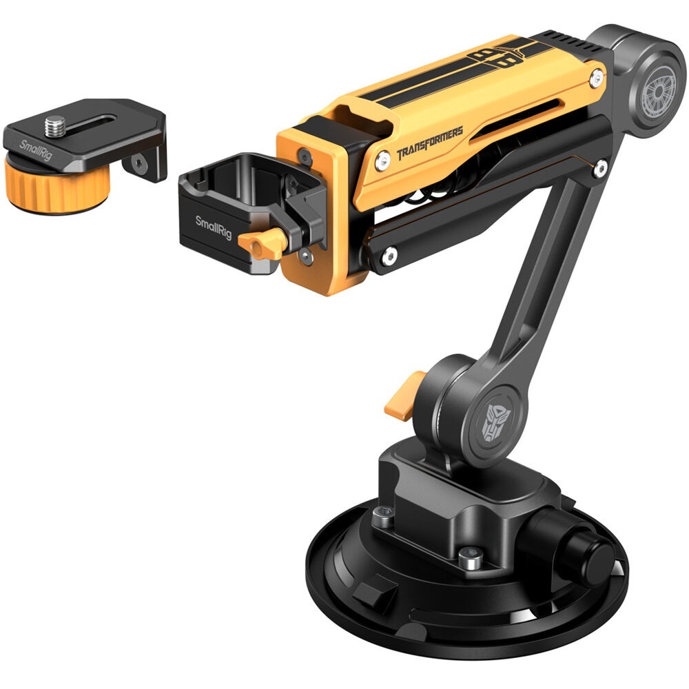 SmallRig 5528, Suport cu Amortizor pentru DJI Osmo Pocket 3 / GoPro HERO13 / Insta360 X4, Bumblebee Edition