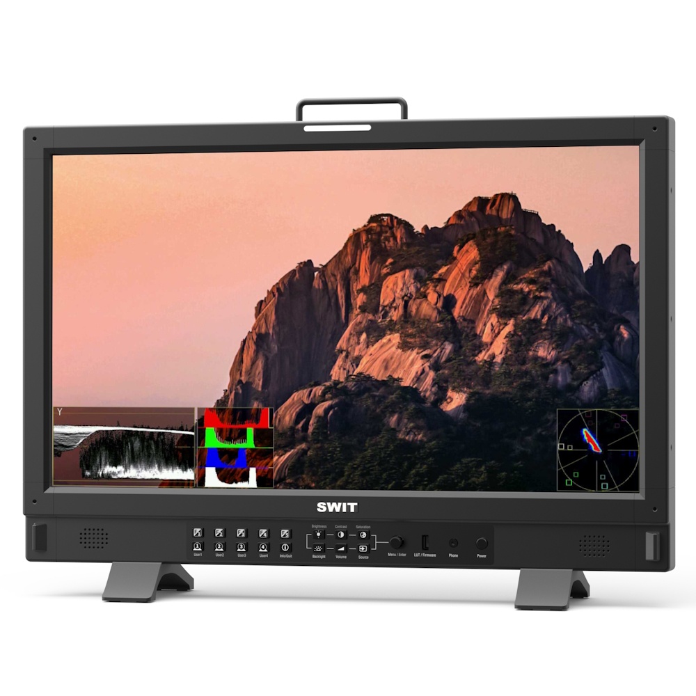SWIT BM-245-NDI, Monitor NDI 23.8", 3G-SDI, HDMI, V-Mount