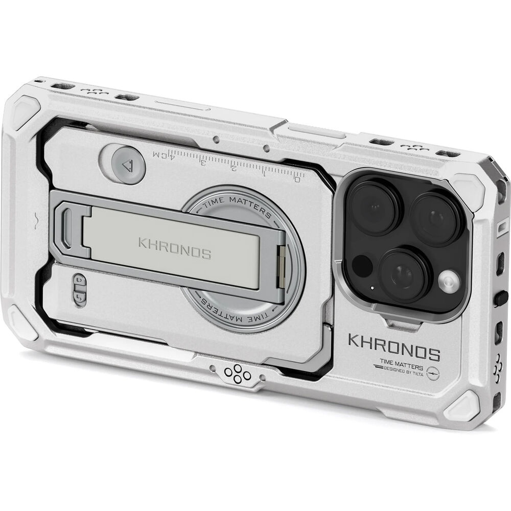 Tilta Khronos TK-IP16-PFC-TW, Cage pentru iPhone 16 Pro, Titanium White