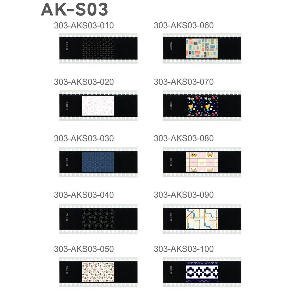 Filtru de proiectie Godox AK-S03 Slide pentru Godox AK-R21, 10 buc/set