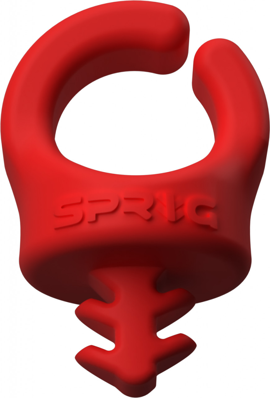 Dispozitiv Sprig de gestionare a cablurilor pentru găuri filetate 1/4"-20, Pachet 6 buc, Roșu, S