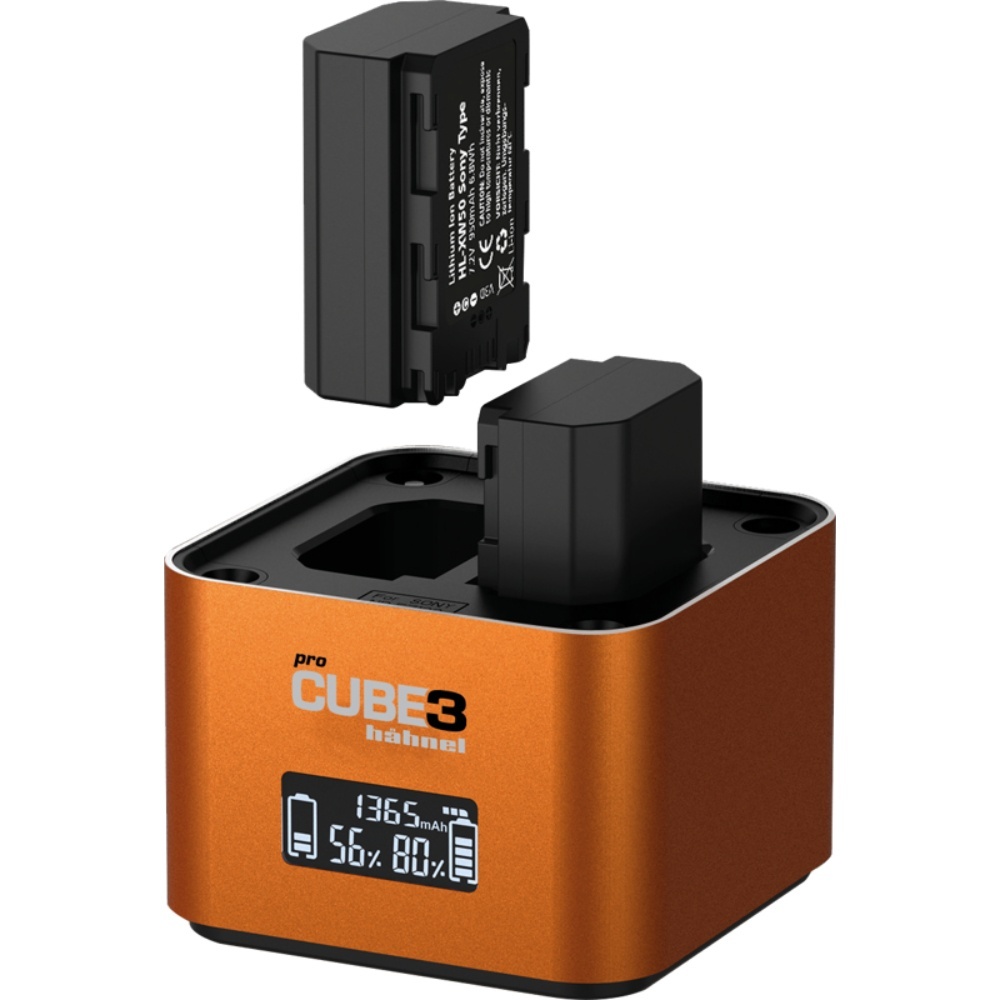 Hahnel ProCUBE 3, Incarcator dublu Sony NP-BX1, NP-FW50 si NP-FZ100