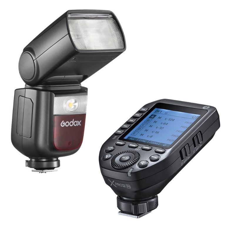 Kit blit Godox V860III pentru Nikon, cu transmitator Godox X Pro II