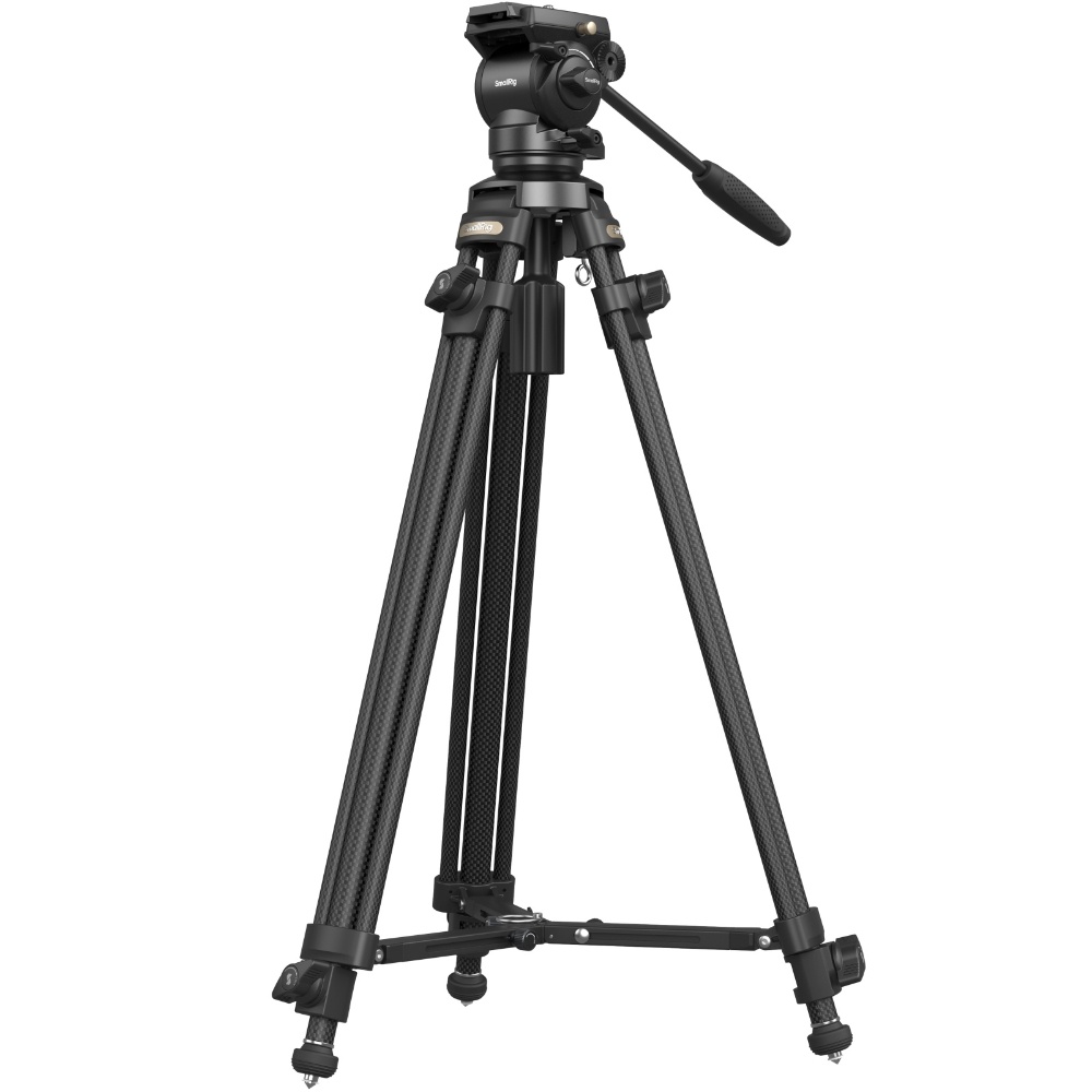 SmallRig 4685, AD-50, Kit trepied din carbon, 73-163 cm, cu cap fluid