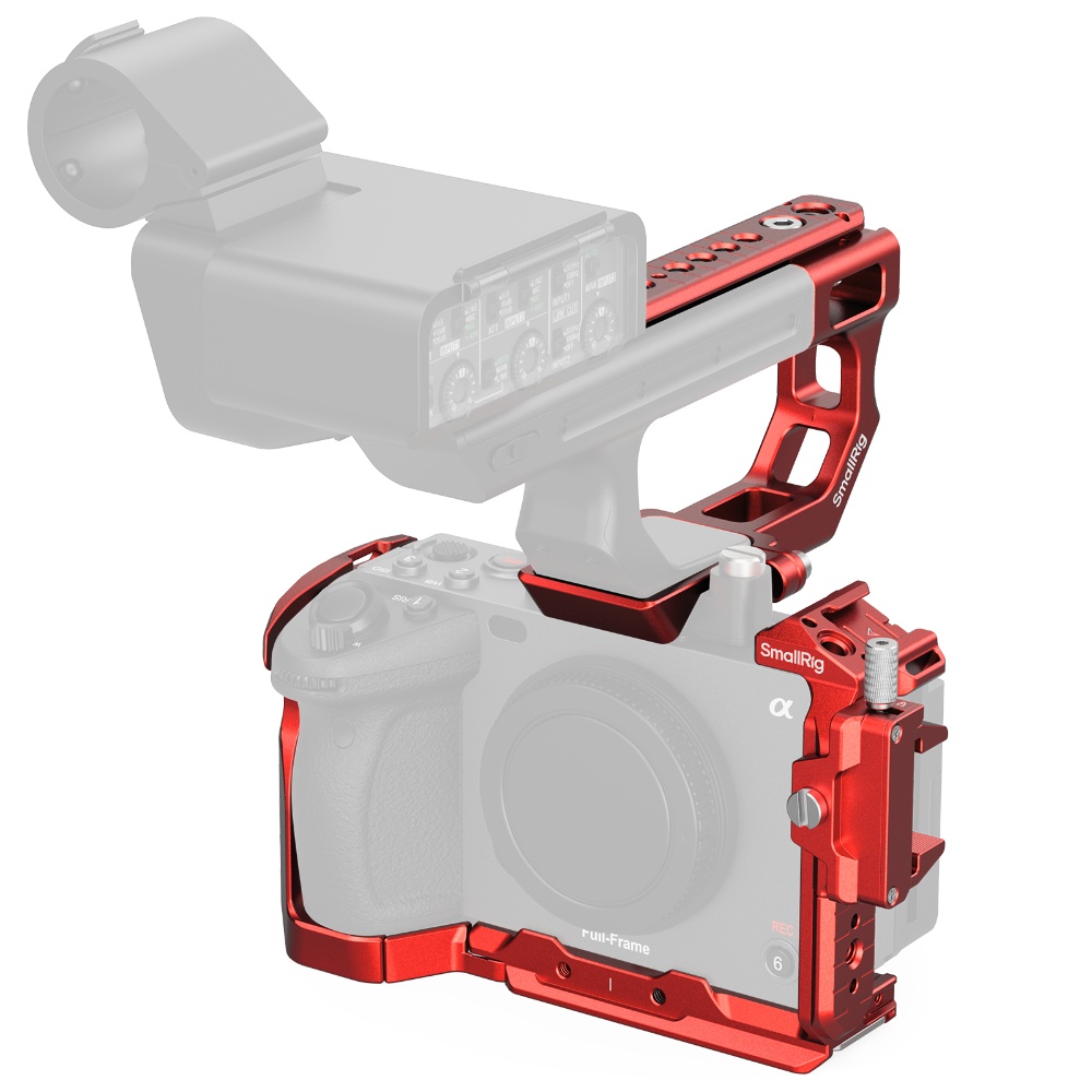 SmallRig HawkLock 5040 Rosu Kit Cage Avansat cu Eliberare Rapida pentru Sony FX3 / FX30