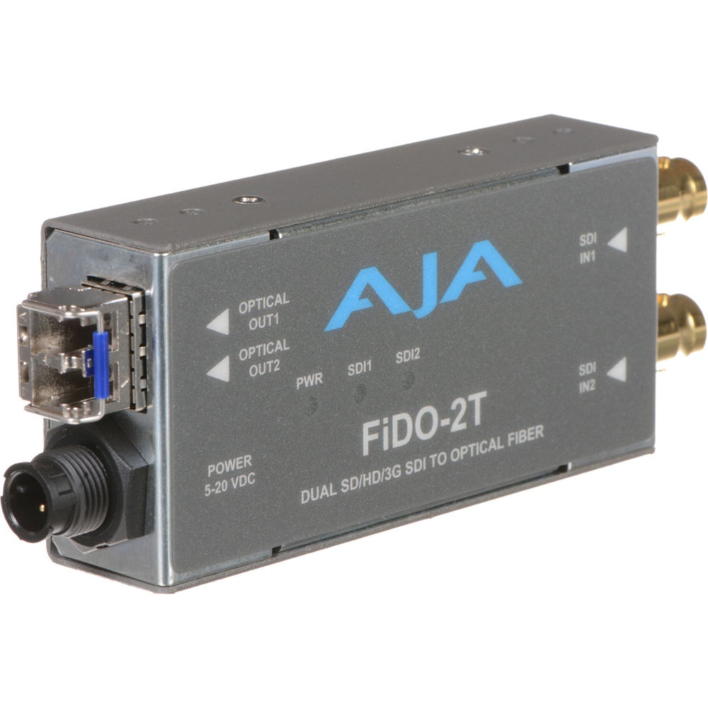 AJA FiDO-2T, Convertor 2 x 3G-SDI la fibra optica LC