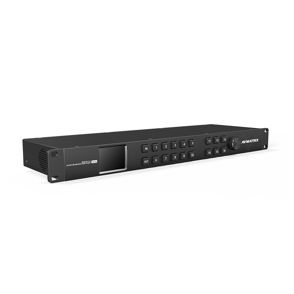 AVMATRIX MSS1611S, Matrix Switcher SDI, 16x16 3G-SDI Seamless, 1U