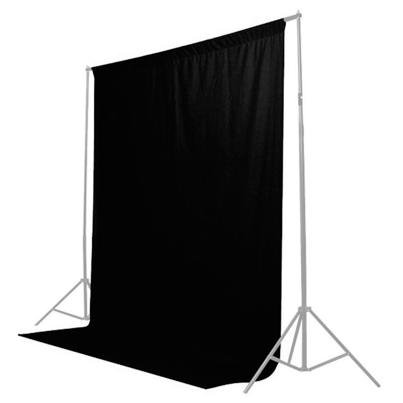 Fundal de pânză Caruba, 3x6m, Negru