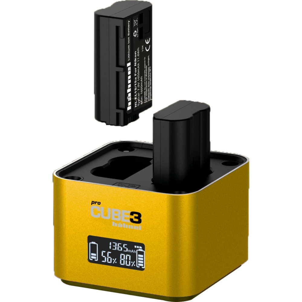 Hahnel ProCUBE 3, Incarcator dublu Nikon EN-EL14, EN-EL15 si EN-EL25