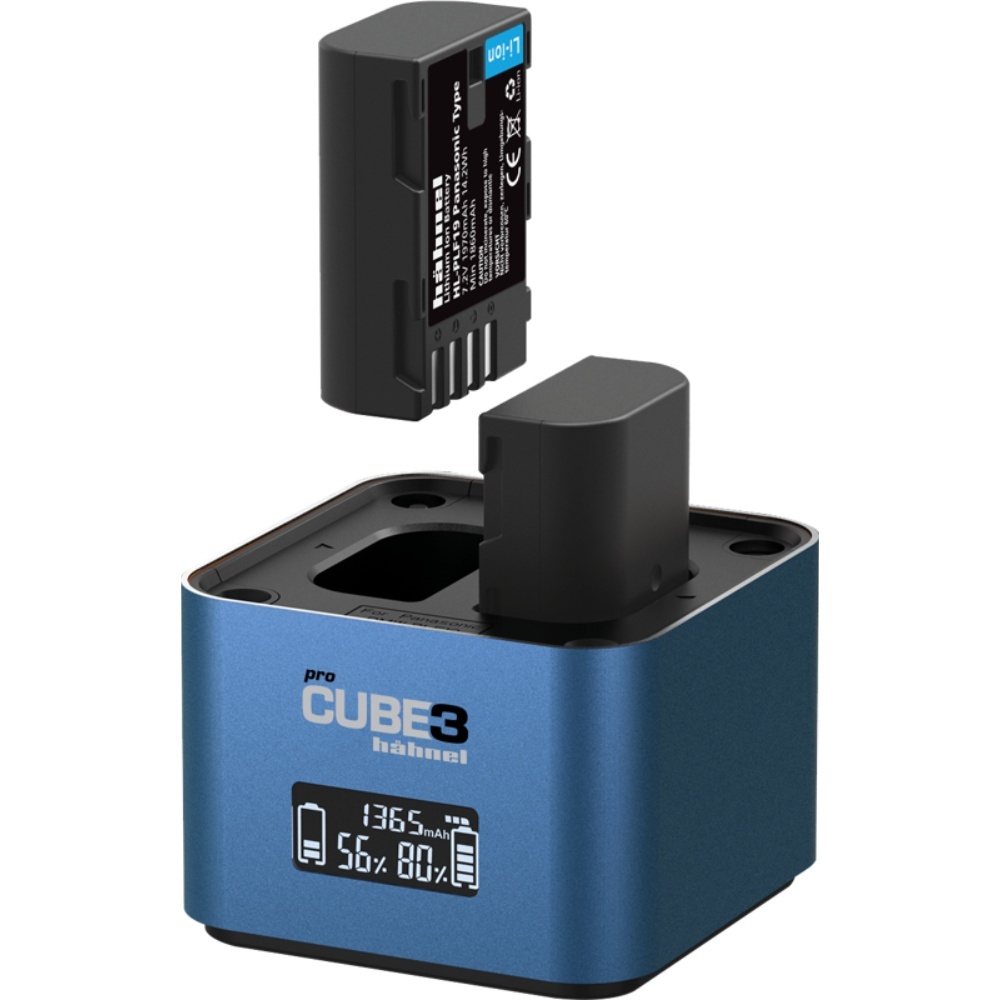 Hahnel ProCUBE 3, Incarcator dublu Panasonic DMW-BLC12, BLF19, BLJ31 si BLK22