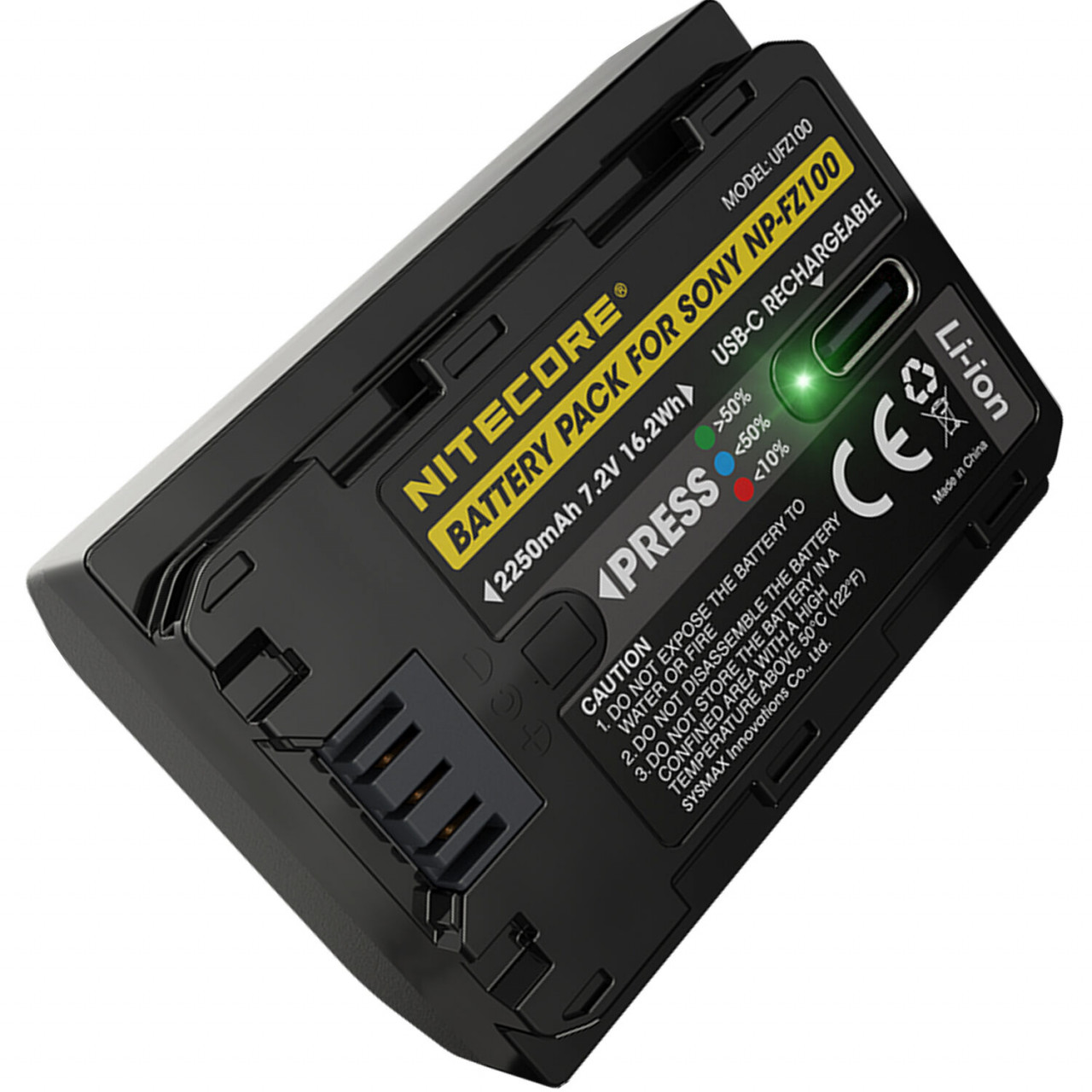 Nitecore UFZ100, Acumulator reincarcabil pentru Sony, NP-FZ100