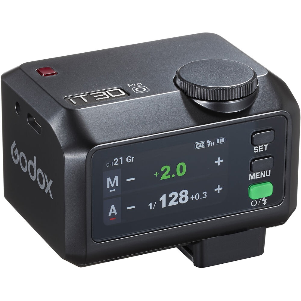 Godox iT30 Pro O iFlash TTL, Mini blit negru pentru Olympus/Panasonic, 2.4 GHz X System