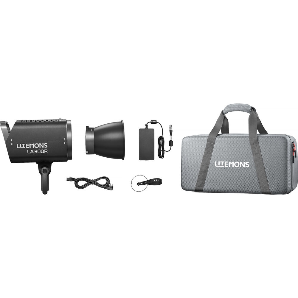 Godox Litemons LA300R K1 Black, Kit Lampa LED RGB, cu geanta de transport