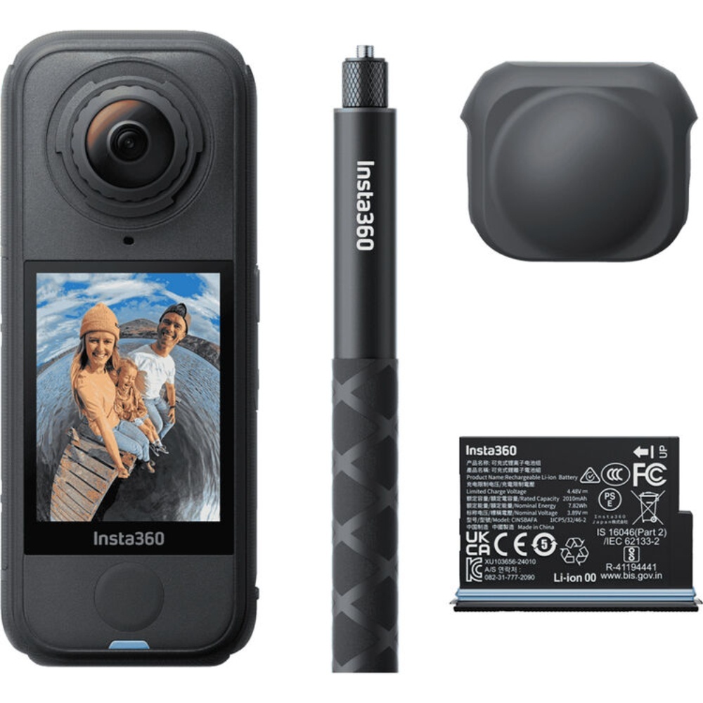 Insta360 X4 Air 360 Starter Bundle Black, 8K30 Video, 29MP Foto, Waterproof 15m