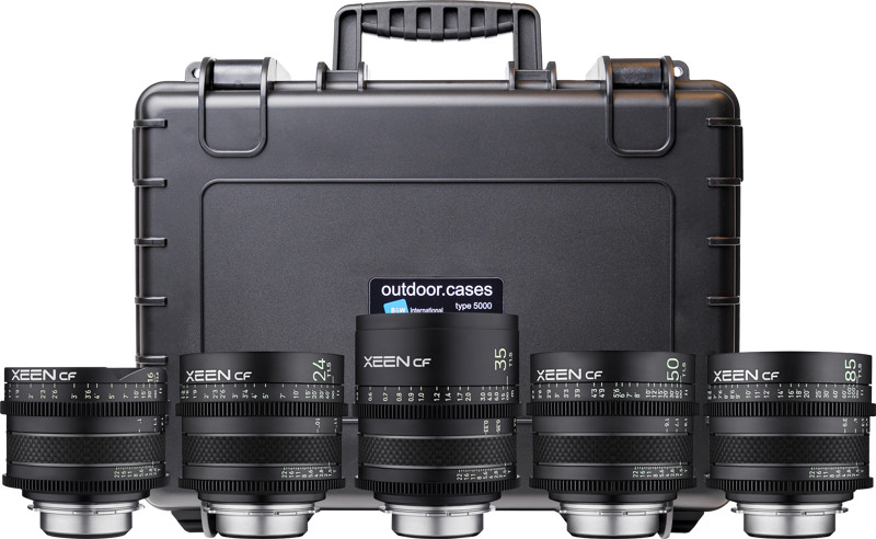 Kit 5 obiective video Samyang Xeen CF PL + Geanta