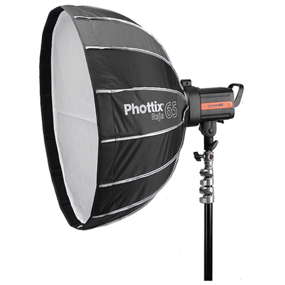 Phottix Raja Quick-Folding 65 cm, Umbrela softbox cu Grid, montura Bowens