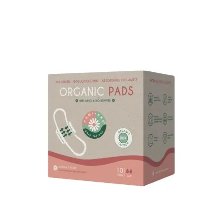 Absorbante din Bumbac 100% Organic, 10 bucati, FemiEko