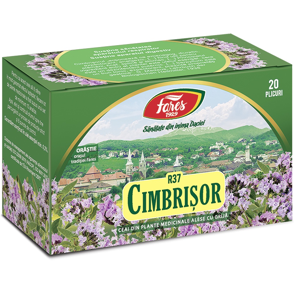Ceai cimbrisor R37, 20 plicuri, Fares