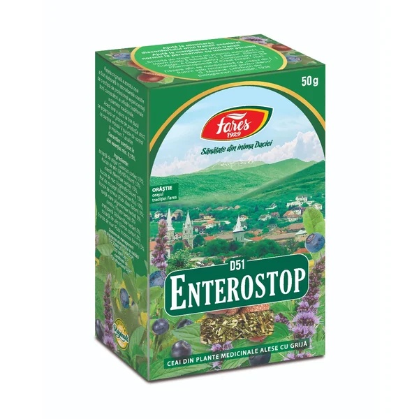 Ceai Enterostop D51, 50 g, Fares