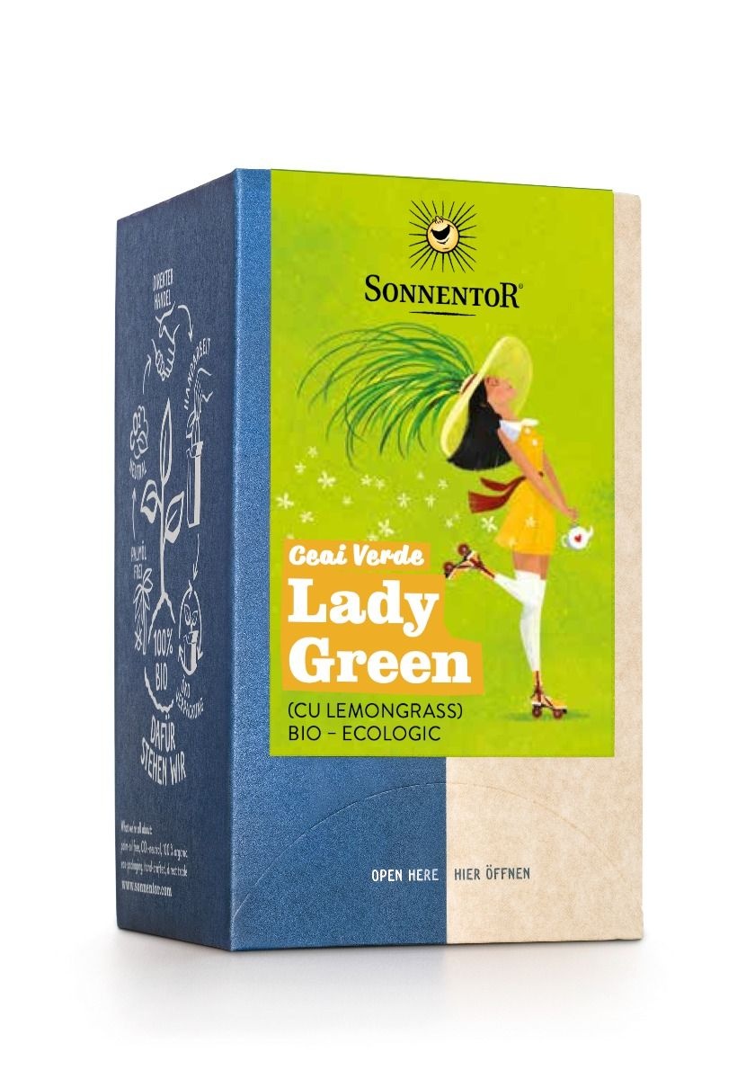 Ceai Verde Lady Green Eco, 18 plicuri, Sonnentor