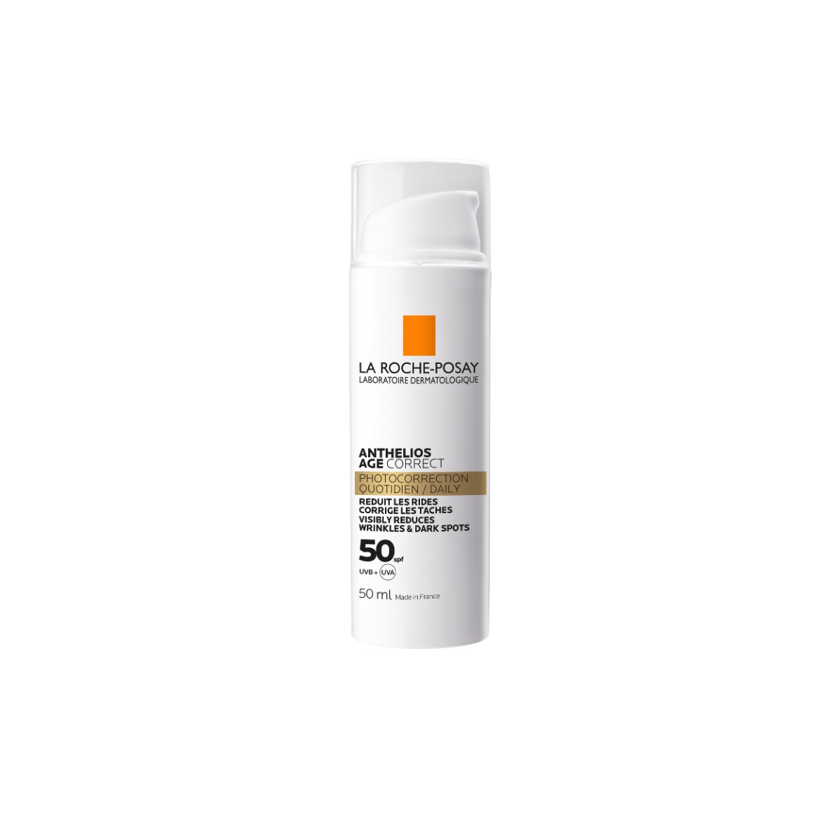 Crema cu protectie solara SPF 50 pentru fata Anthelios Age Correct, 50 ml, La Roche-Posay