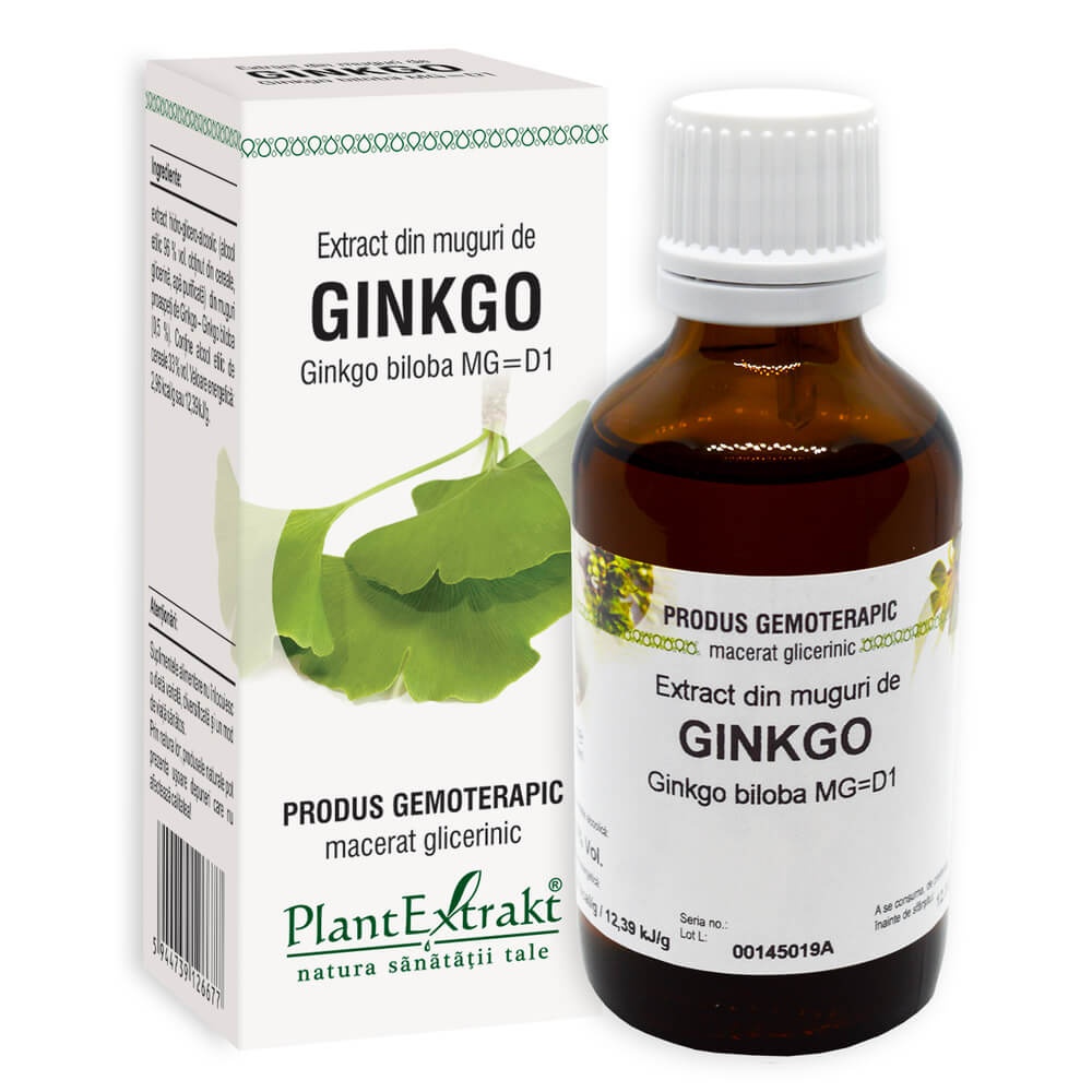 Extract din muguri de Ginkgo Biloba, 50ml, PlantExtrakt