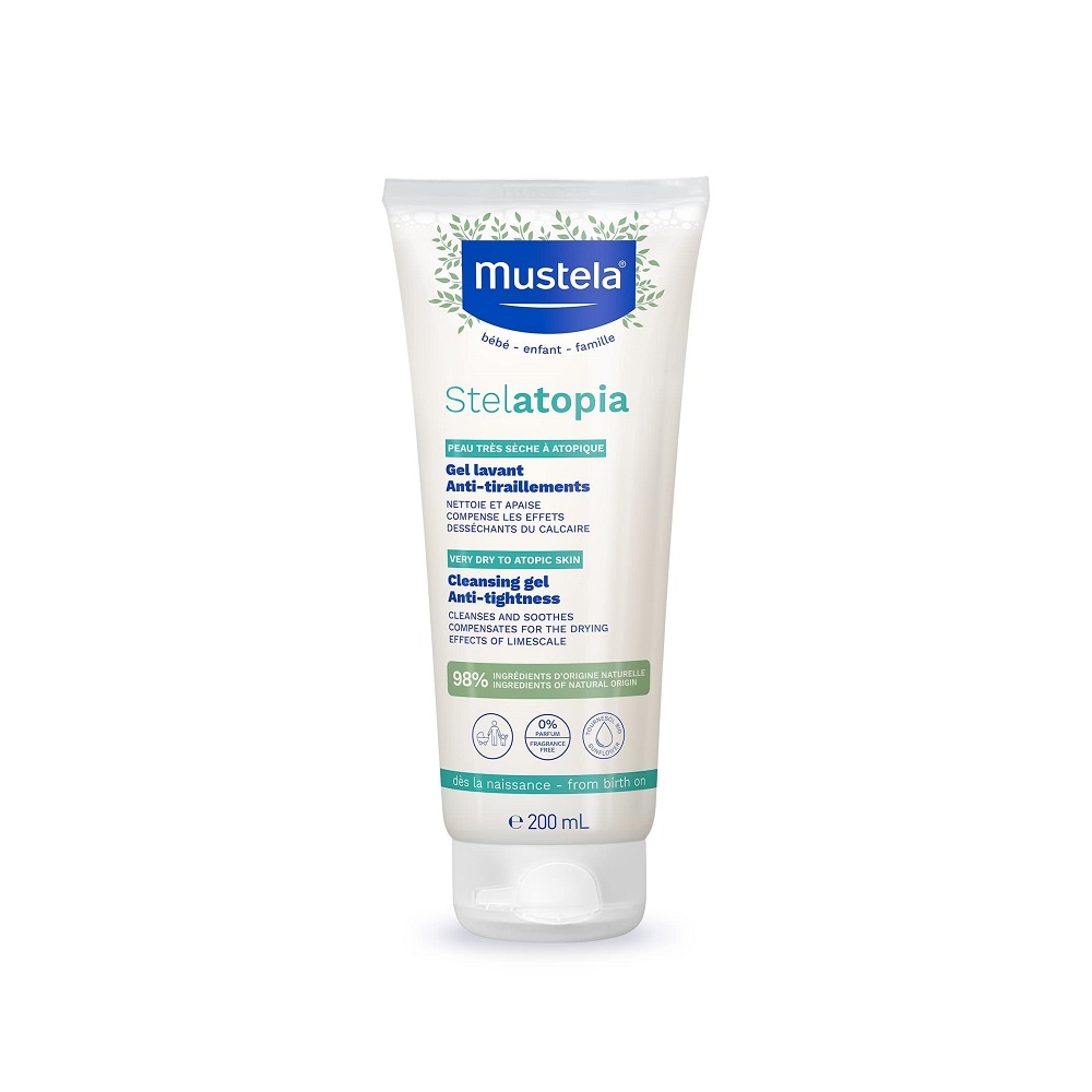 Gel de curatare pentru piele uscata si atopica Stelatopia, 200 ml, Mustela