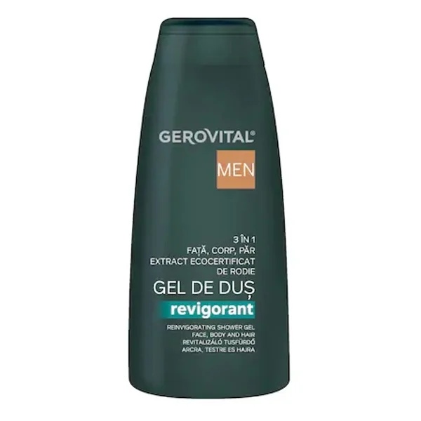 Gel de dus revigorant 3 in 1 Men, 453, 400ml, Gerovital