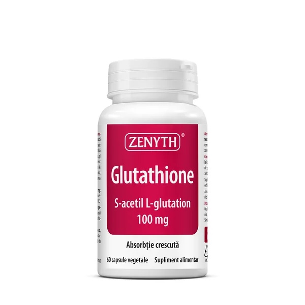 Glutathione 100mg, 60 capsule vegetale, Zenyth