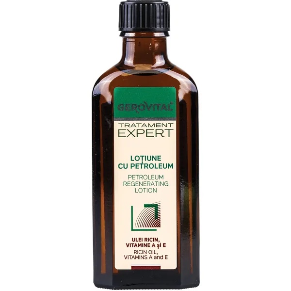Lotiune regeneranta cu petroleum Tratament Expert, 100 ml, Gerovital