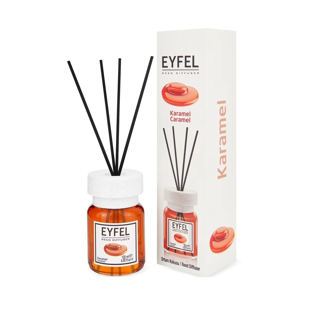 Odorizant de camera cu bete aroma de caramel, 120 ml, Eyfel