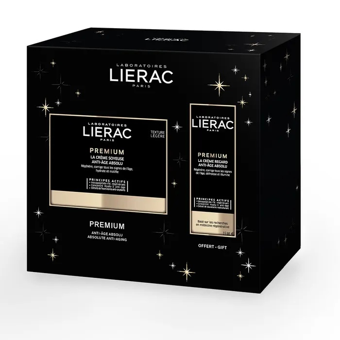 Pachet Crema lejera anti-aging absolut pentru zi si noapte 50ml + Crema anti-aging pentru conturul ochilor 15 ml, Premium, Lierac
