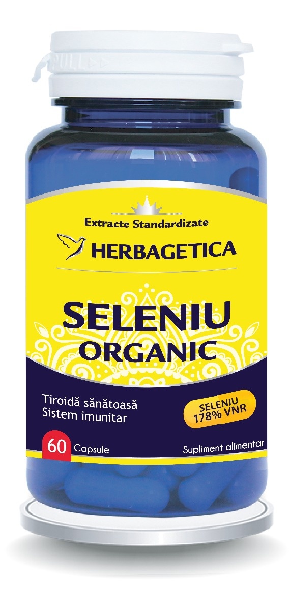 Seleniu Organic, 60 capsule, Herbagetica