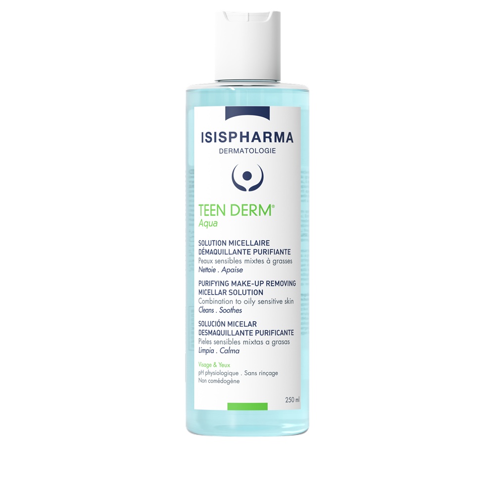 Solutie micelara purifianta Teen Derm Aqua, 250ml, Isis Pharma