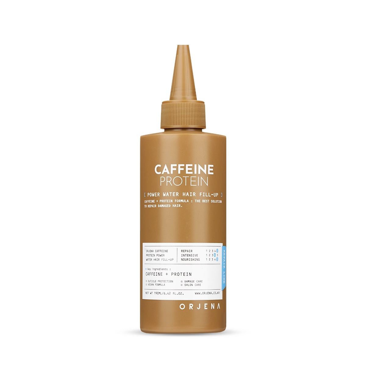 Tratament pentru par cu cafeina si protein vegetale, POWER FILL-UP, 190ml, Orjena